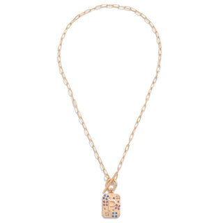 t- bar initial pendent necklaces- assorted