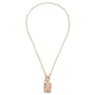t- bar initial pendent necklaces- assorted