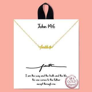 'faith' necklace
