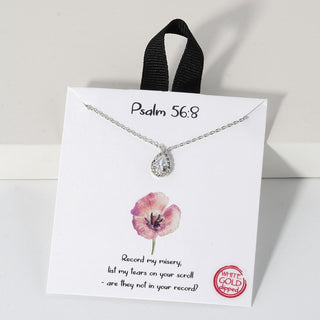 18k gold dipped teardrop pendant necklace - assorted