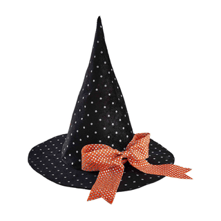 polka dot dancing witch hat