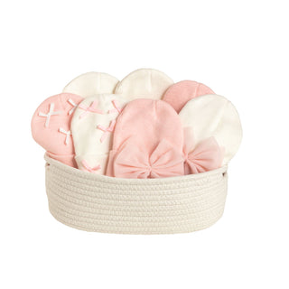 pink & white bow hats - assorted