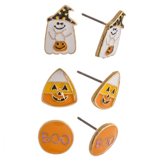 halloween enamel stud earrings -assorted