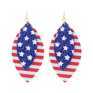 festive 4th of july drop earrings