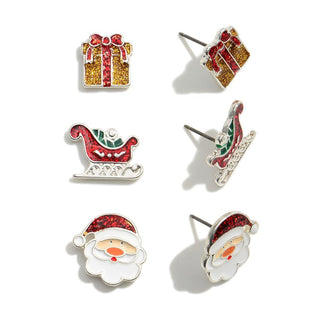 christmas stud earring collection - assorted