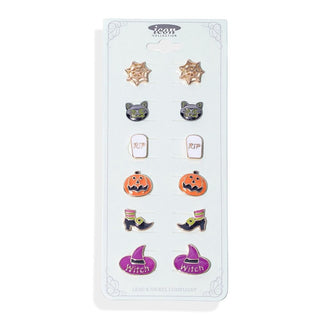 halloween stud earrings - assorted