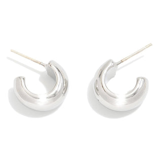 squared tube drop earrings