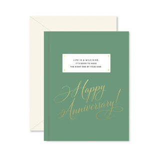 wild ride anniversary greeting card