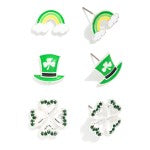 st. patrick's day stud earrings - assorted