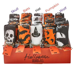 20 in halloween dishtowels - assorted