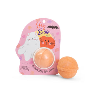 halloween ghost & pumpkin clamshell bath bomb