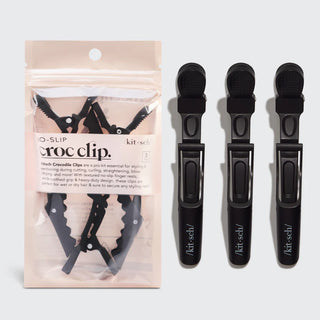 no slip crocodile 3 pc set - black