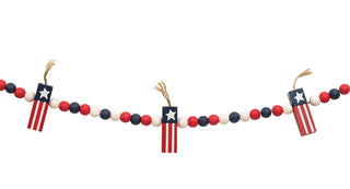 wooden beaded firecracker garland
