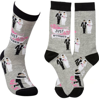 just married socks