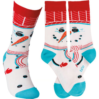 snowman socks