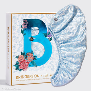bridgerton king satin pillowcase - toile de blue
