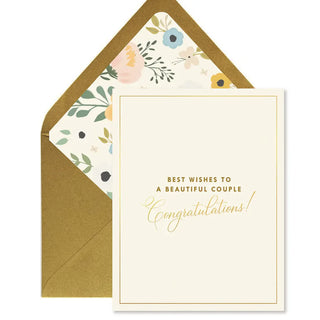 beautiful couple wedding greeting card