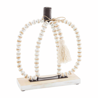 small beaded pumpkin sitter