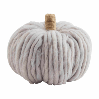 grey chunky pumpkin sitter