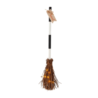 light-up broom decor - assorted