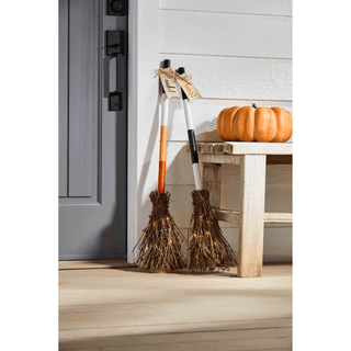 light-up broom decor - assorted