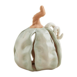 small stoneware pumpkin sitter