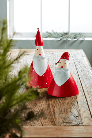 tin santa sitter - assorted