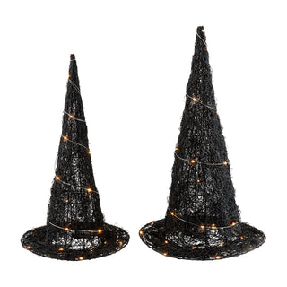 woven LED light-up witch hat - assorted