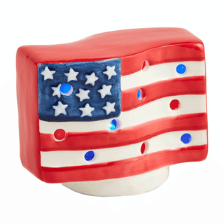 american flag light up sitter