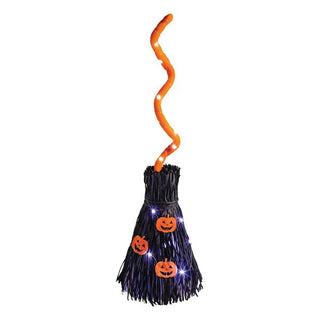 pumpkin led sound motion broom