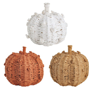 woven knot pumpkins - assorted