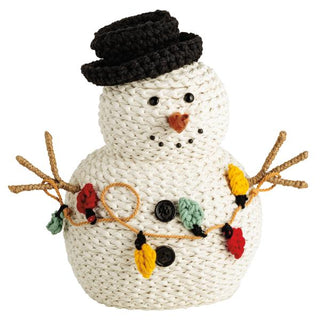 rope scarf snowman sitter