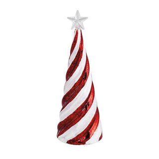 medium candy cane glass tree