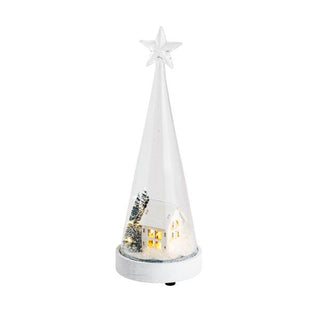 medium led christmas scene tree sitter