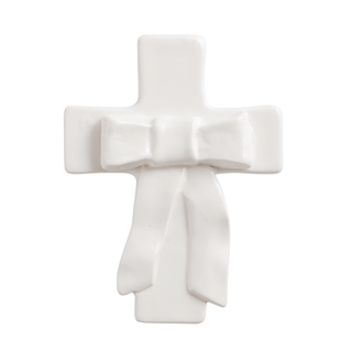 bow ceramic cross - assorted