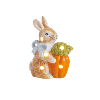 bunny carrot light-up sitter