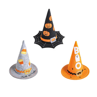 mini felt witch hats - assorted