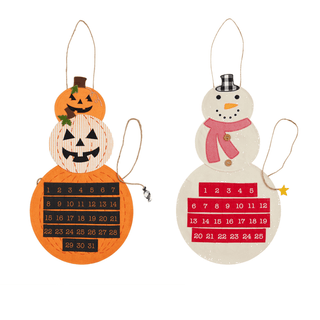 halloween and christmas reversible countdown calendar