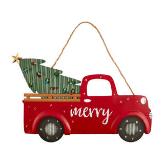 light-up christmas truck door hanger