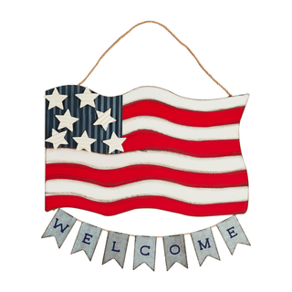 american flag door hanger
