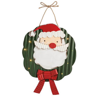 santa wreath door hanger
