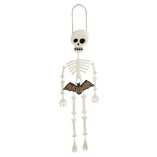 glitter skeleton door hanger