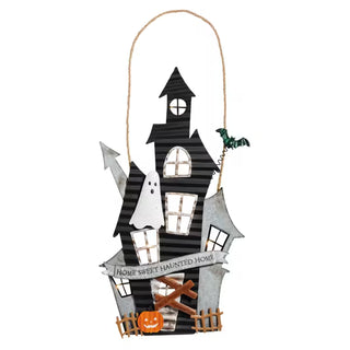 haunted house door hanger
