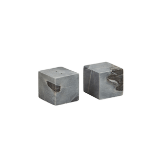 grey marble salt and pepper set