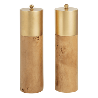 burl salt and pepper set