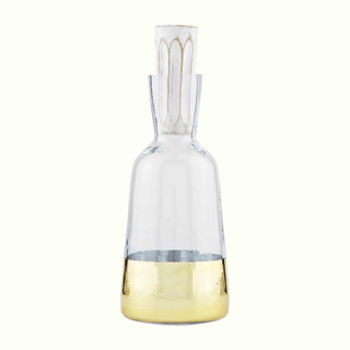 gold glass decanter