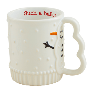 snowman handle mug