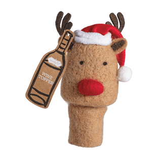 reindeer wine topper