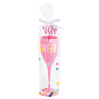 cheers acrylic flute & stirrer set
