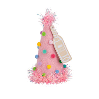 felt birthday hat bottle topper